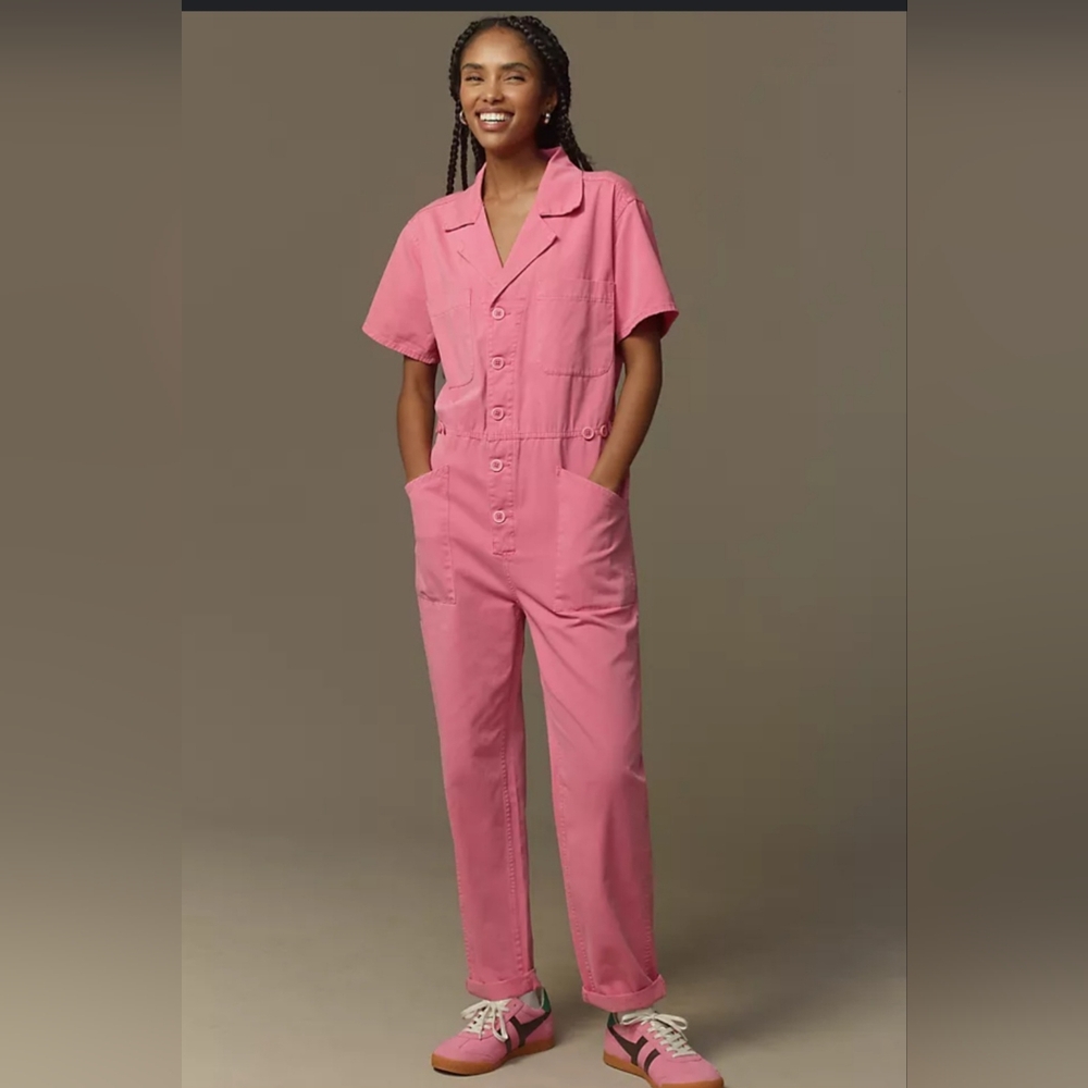 Anthropologie Pistola Grover Short-Sleeve Jumpsuit